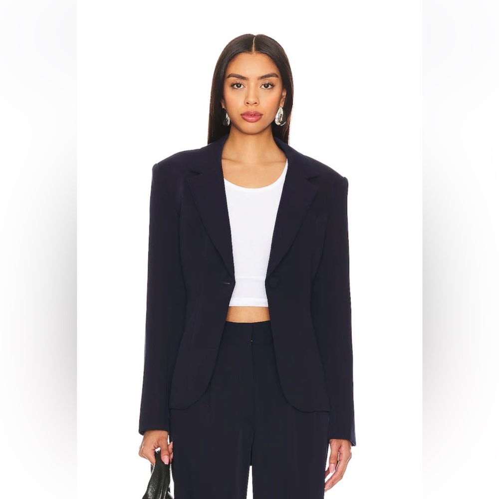 Lovers + Friends x Rachel Colette Blazer in Navy Blue